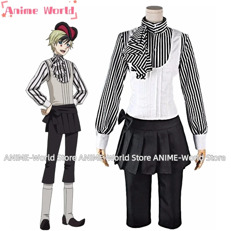 《Custom Size》Anime Black Butler Kuroshitsuji Book Of Circus Dagger Anime Cosplay Costumes