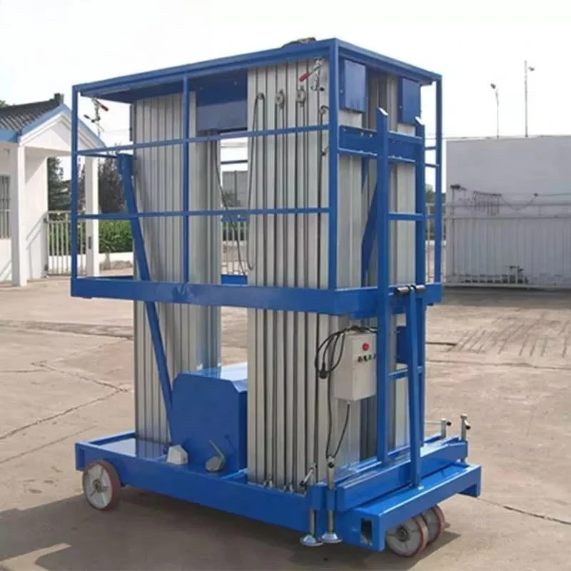 Mobile lift Electric hydraulic lift Telescopic rod lift Aluminum alloy aerial work platform