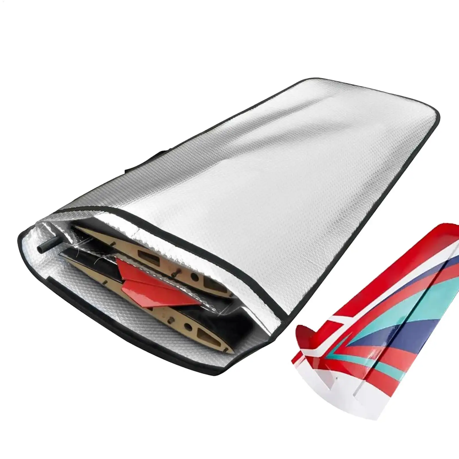 

Сумка с крыльями радиоуправляемого самолета, водонепроницаемая обертка для модели с пузырьковым слоем, защитный чехол для крыла с ручкой для транспортировки передач модели самолета