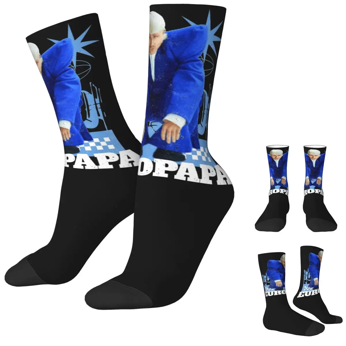 

Joost Klein Europapa Socks Funny Stockings Spring Anti Bacterial Men's Socks Medium Soft Pattern Outdoor Socks