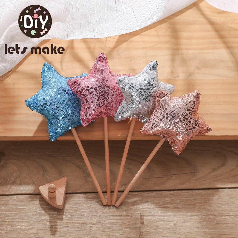 1PC Five Pointed Star Magic Stick Kids Girl Cute Fairy Wand Party Princess Magic Sequin Birthday Gift Cosplay Props Accessories