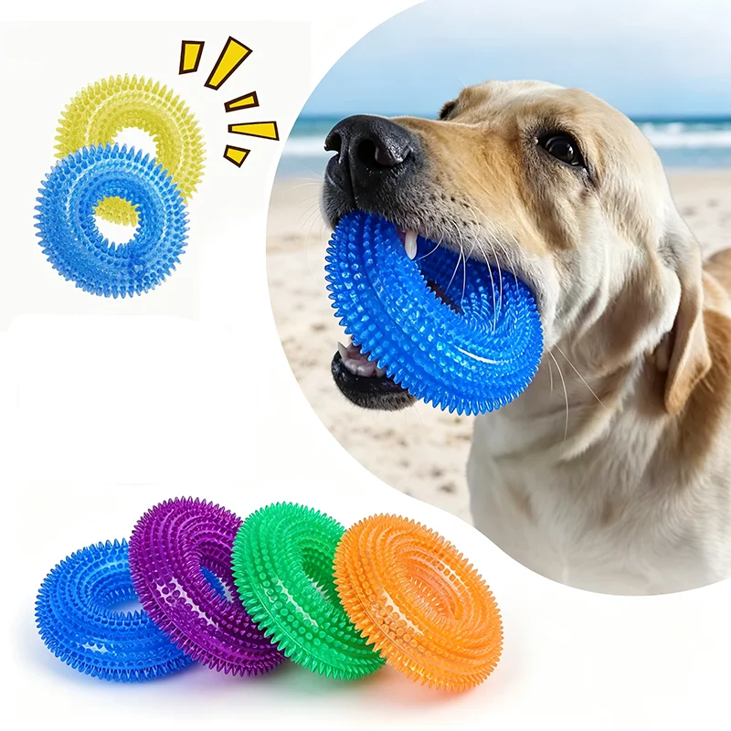 Interactive Squeaky Plush Dog Toy - Juguete Masticable Duradero para Perros de