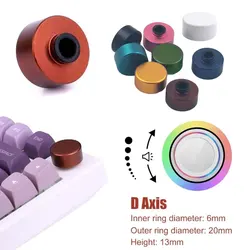 7Colors Round Metal Knob for F75 IK75 Mechanical Keyboard Accessories Volume Brightness Adjust Parts Key Cap for Gaming Keyboard