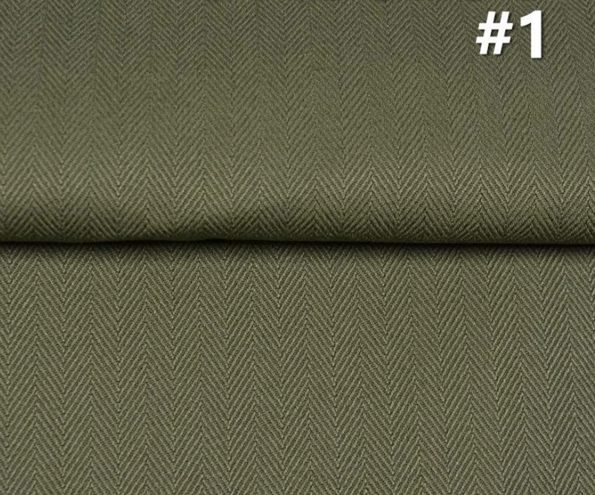 11,2 uncji Premium Armygreen Dyed Fabric 380gsm Khaki Herringbone Spodnie Sukienka Płaszcz Dostawca tkanin W1302193