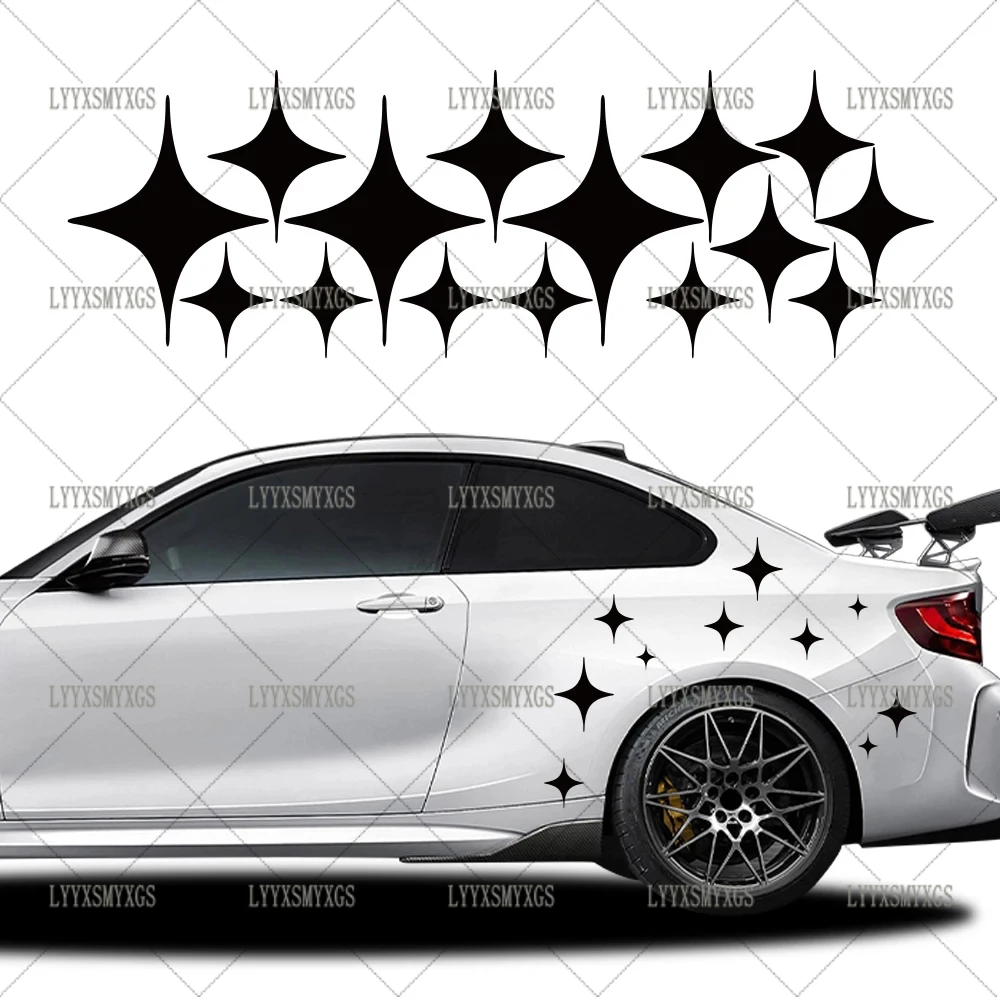 

Self-Adhesive Custom Geometric Star Pattern Car Stickers Waterproof Sunscreen Vinyl Decal PVC Wholesale Car Decoration