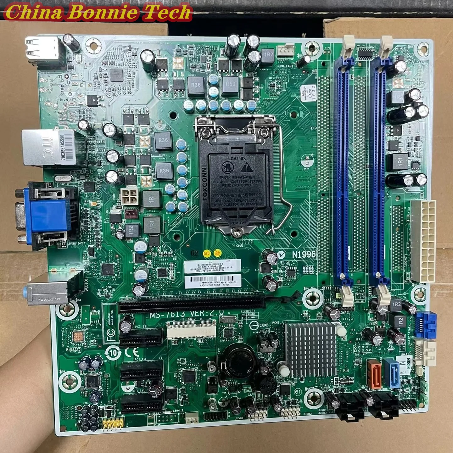 

621801-001 MS-7613 for HP Desktop PC Motherboard