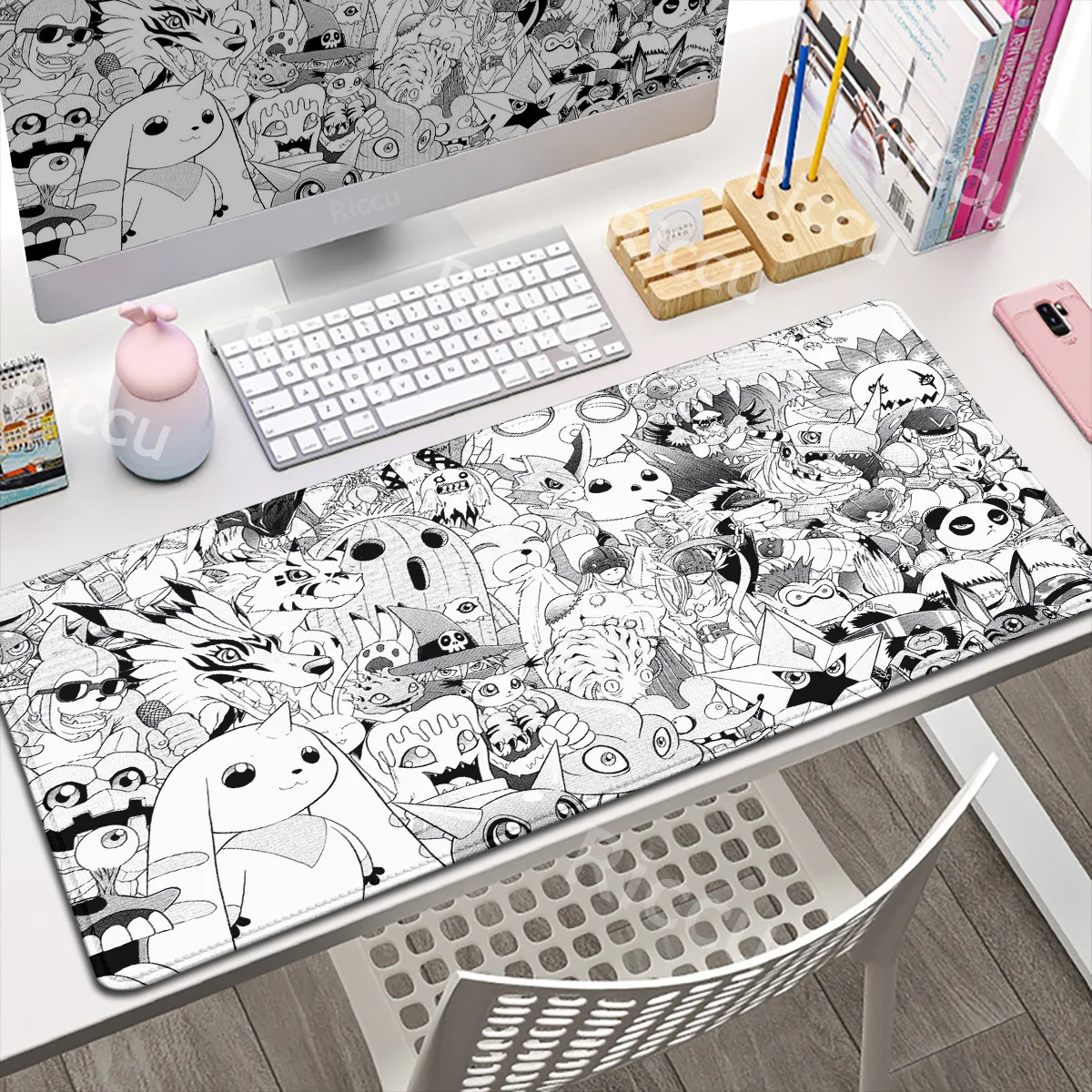 

Mousepad Anime Digimon Adventure Gaming Office Desk Pads Large For Computer Non-slip Lockedge HD Printing Mouse Pad Accessories