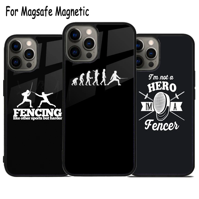 أنا لست بطل ولكن سياج جراب هاتف آيفون 17 Air 15 16 16e 14 13 11 12 Pro Max Plus Magsafe غطاء مغناطيسي #1