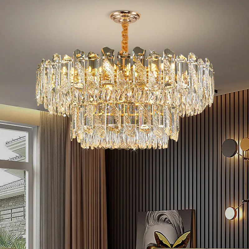 Living room luxury crystal master bedroom modern minimalist post-modern net red chandelier