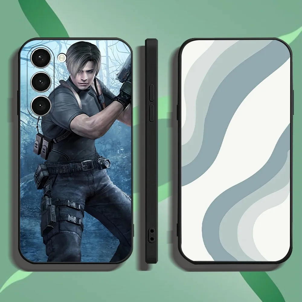 Resident Leon Kennedy E-Evil Phone Case For Samsung Galaxy A52 A12 A51 S21 Edge S22ULTRA S23 S20LITE Plus Ultra Black Cover