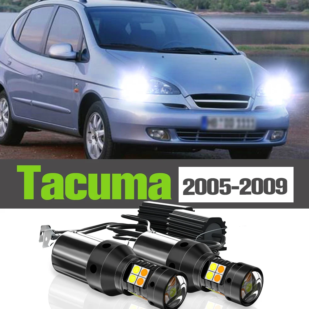 

2x LED Dual Mode Turn Signal+Daytime Running Light DRL Accessories Lamp For Chevrolet Tacuma 2005-2009 2006 2007 2008