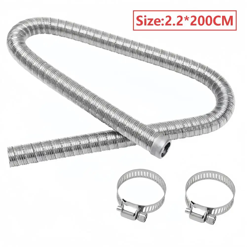 Spiral Thread Stainless Exhaust Fine Threaded Connection Precision Fine Threads Spiral Wound Design Corrugated Chimney