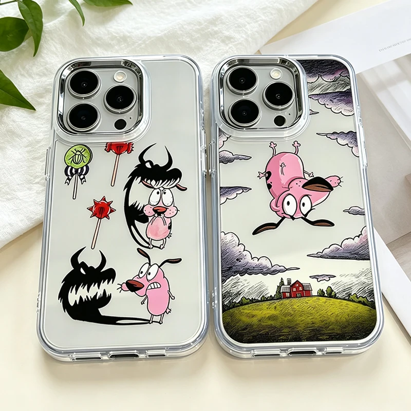 Courage The Cowardly Dog Case for Samsung Galaxy S26 Edge S25 S24 S23 FE S22 Ultra Plus A73 5G A72 4G A71 A57 A55 A51 4G Cover