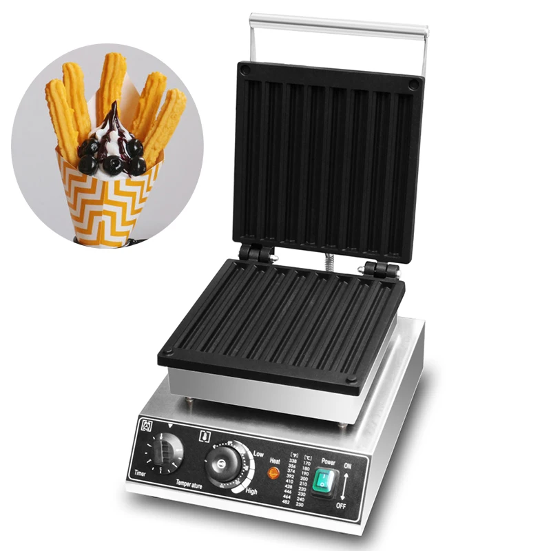 Commercial 8pcs  Churros making machine spanish churros machines waffle iron plate machine a churros hong kong waffle maker