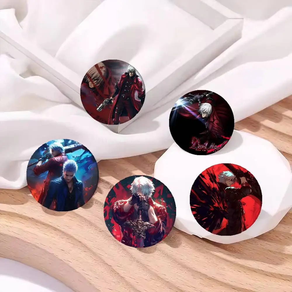 Devil May Cry-S Anime Anime Brooches Cute Cartoon Badge Jacket Jeans Lapel Pin Gift Accessorie