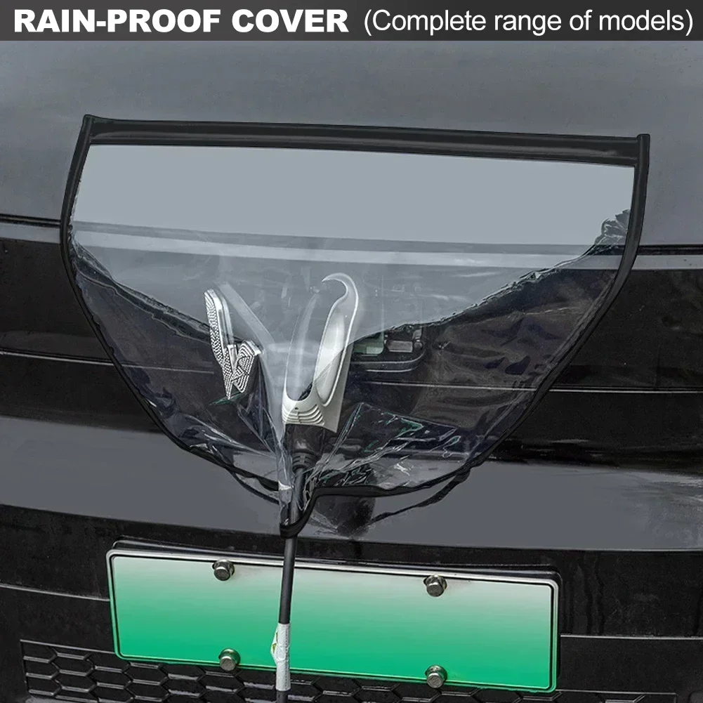 New Electric Vehicle Charger Port Cover Outdoor Rainproof Protection Dustproof Covers for Tesla Model 3 Y SUV Car Accessories