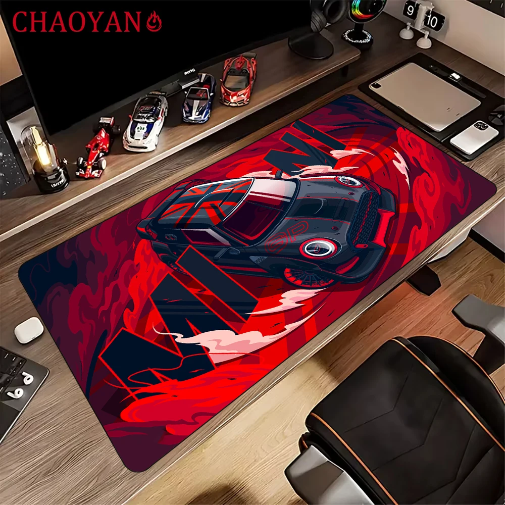 Cool supercar theme Mouse Pad Desk Mat with Stitched Edges non-Slip rubber base gamer pc office accessories Gaming mat maus pad