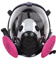 8100 Dust Mask With 2091 Filter Cottons For Paint Spraying Machine Polishing Asbestos Particulate Reusable Respirator
