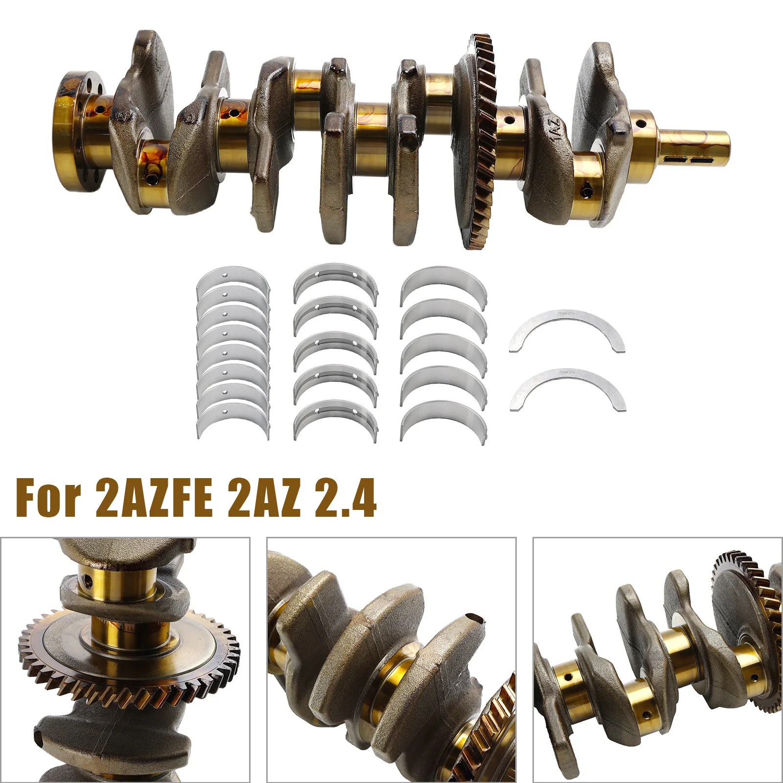 

Artudatech Crankshaft + Main & Rod Bearings for Toyota Camry Solara RAV4 Matrix Scion 2.4L Car Accessories