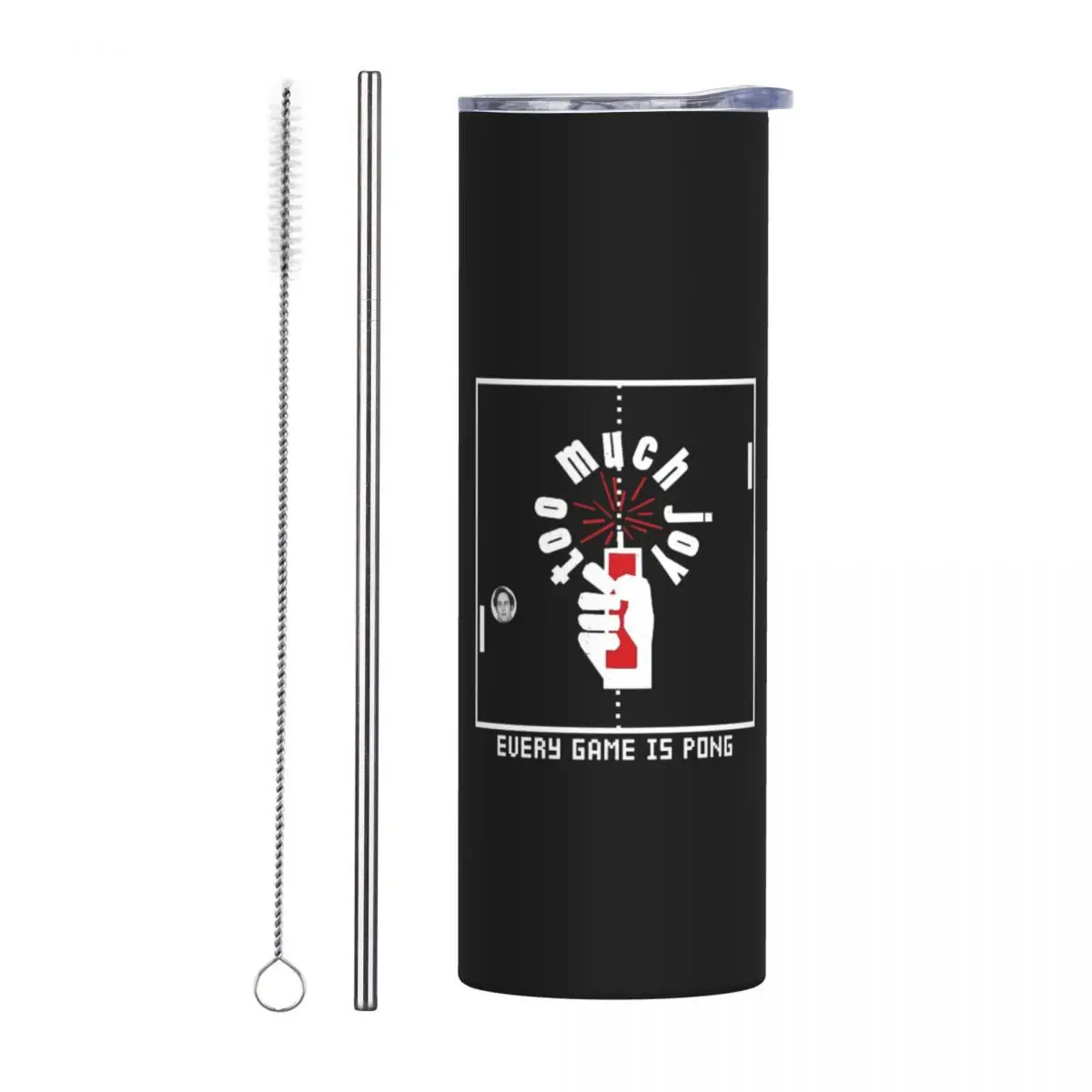 Every Game Is Pong Stainless Steel Tumbler Vacuum Insulated Mug Thermal Cold Cup Straws With Lid 20oz