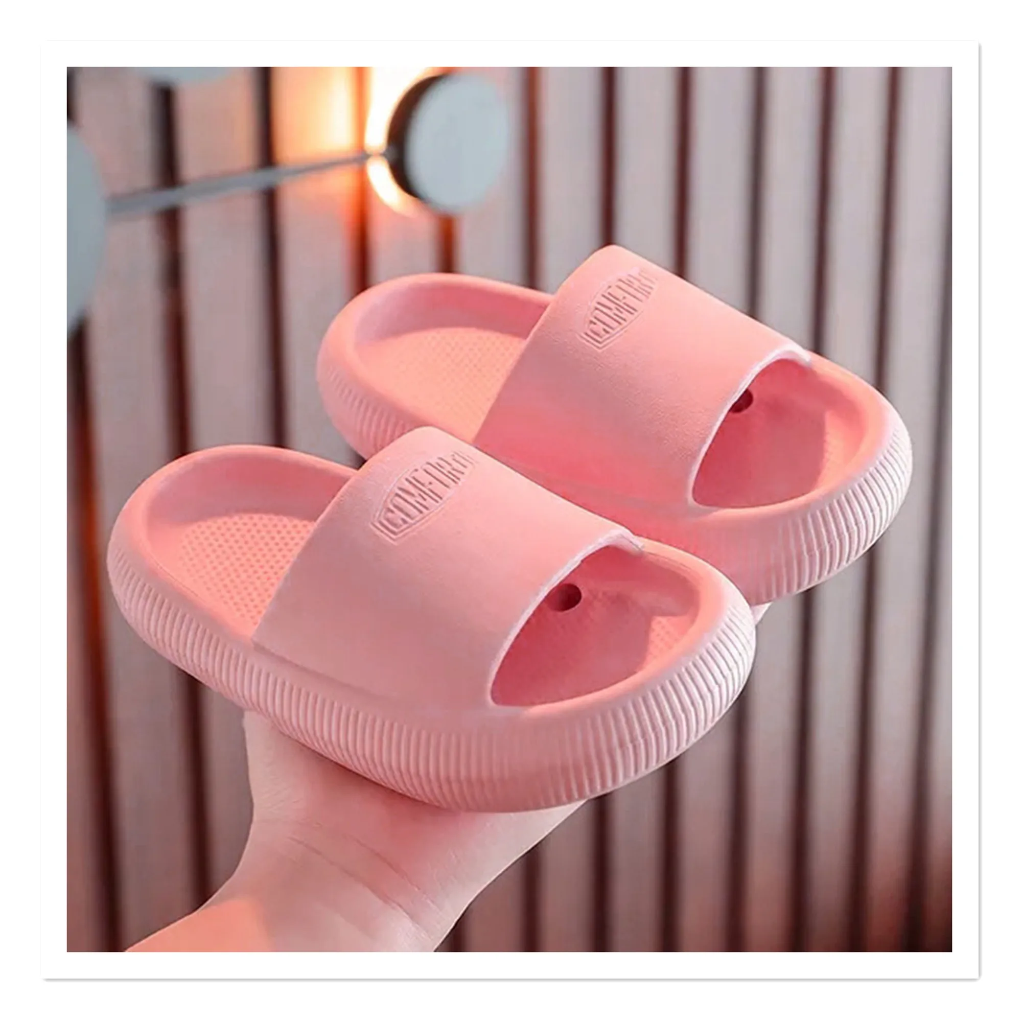 Children's slippers Summer men's and women's indoor anti slip soft sole thickened anti slip baby shower bathroom slippers Childr