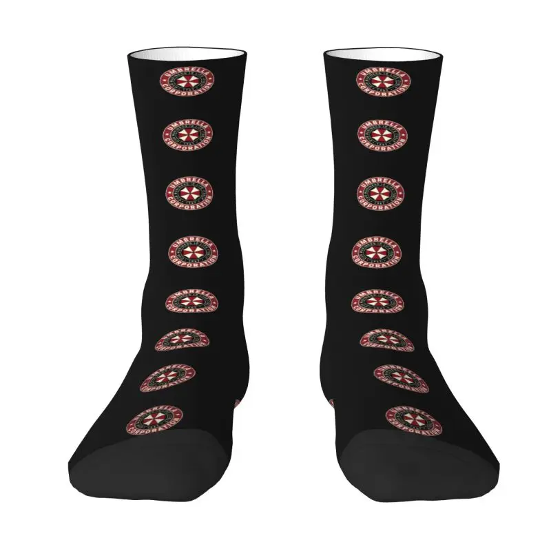 Custom Video Game Men Women Crew Socks Unisex Novelty 3D Printing Round Badge Video Game Lovers Dress Socks