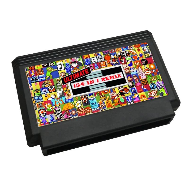 154 In 1 Retro Game FC Cartridge For Family Computer 8 Bit Muilt Game Cartridge Famicom