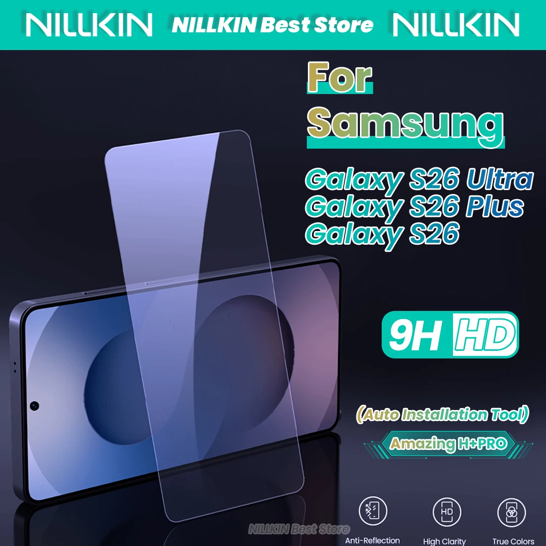 

Nillkin For Samsung Galaxy S26 Ultra S26+ Plus S26 Screen Protector Anti-Shatter Dust HD 9H Full Tempered Glass Protection Film