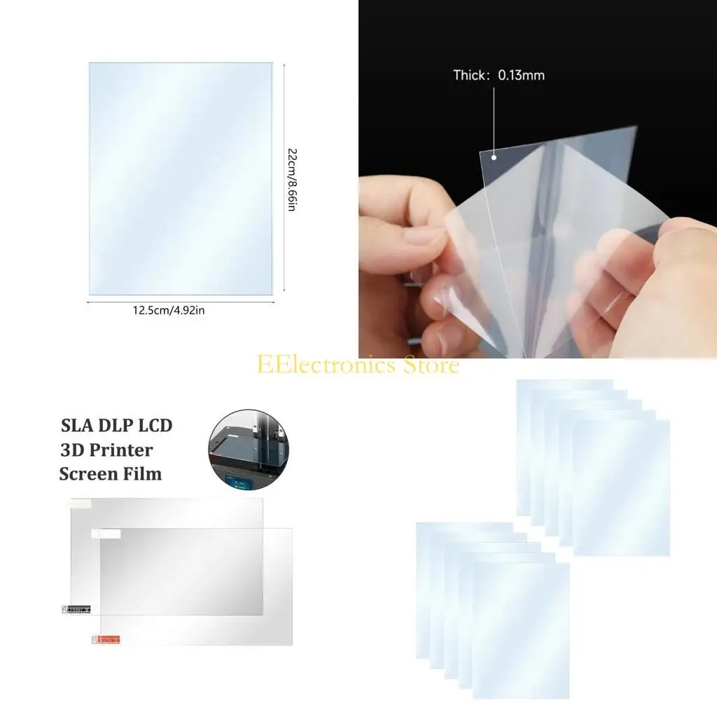 

B03C Transparent Film for 10.1 inch 3D Printer Display Screen Scratch Resistant
