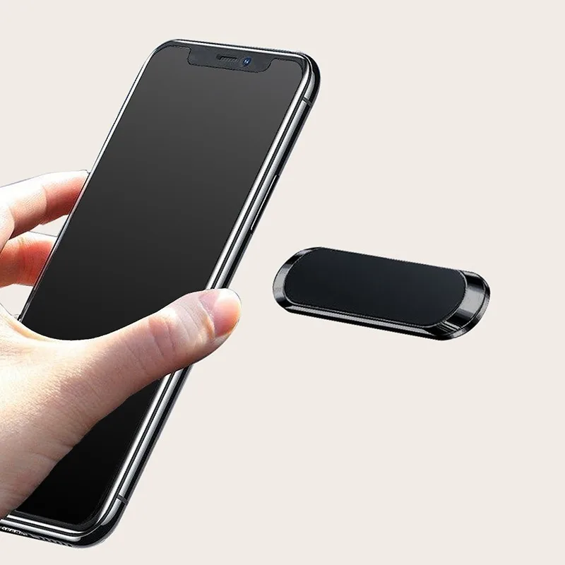 Einfache Mini-Streifen form magnetische Autotelefon halter Autozubehör 9*2,4 mmn40 starke magnetische Magnete Nano-Markless-Kleber