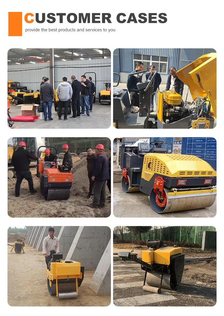 6,5 Tonnen Straßenwalze, robuster Doppeltrommel-Vibrationsverdichter mit Vibrationssystem für die Asphaltverdichtung mit maximaler Dichte