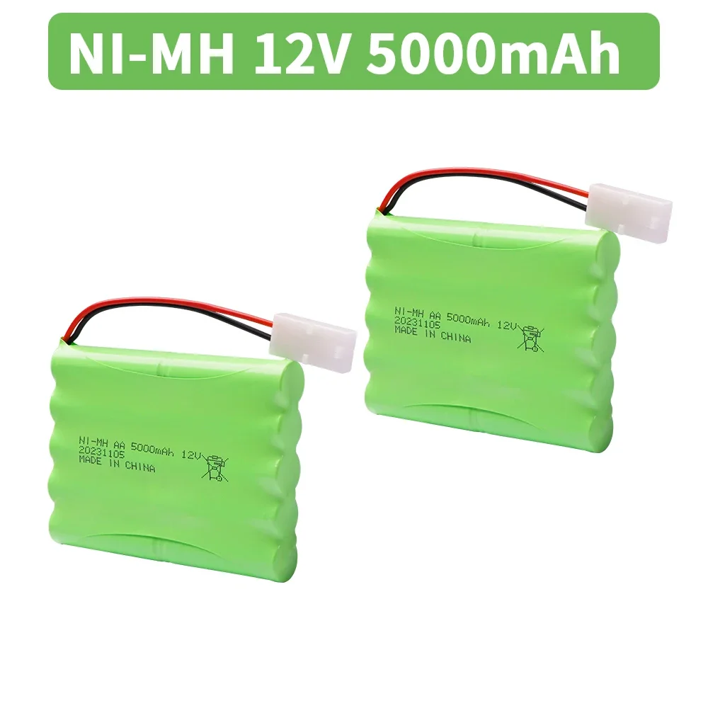 12V 5000mah NIMH Battery For Rc Toys Cars Tanks Trucs Robot Gun Boat 12V Rechargeable NI-MH Battery Pack H Model upgarde 2800mah