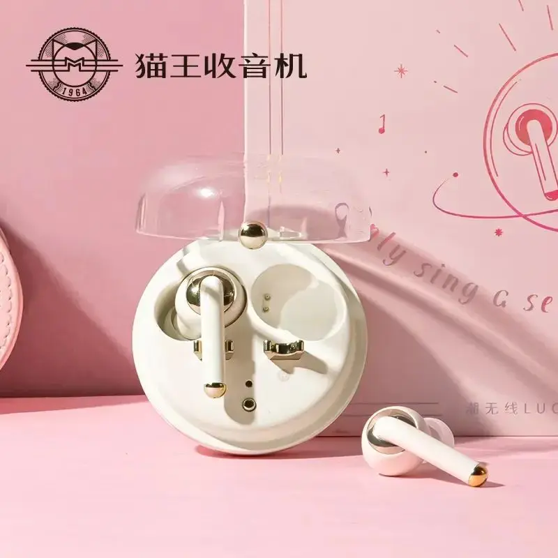 

MUZEN Chao Wireless Lucky TWS Bluetooth Headphone Pure White Mao King True Wireless Sport Earphone MW-B2E