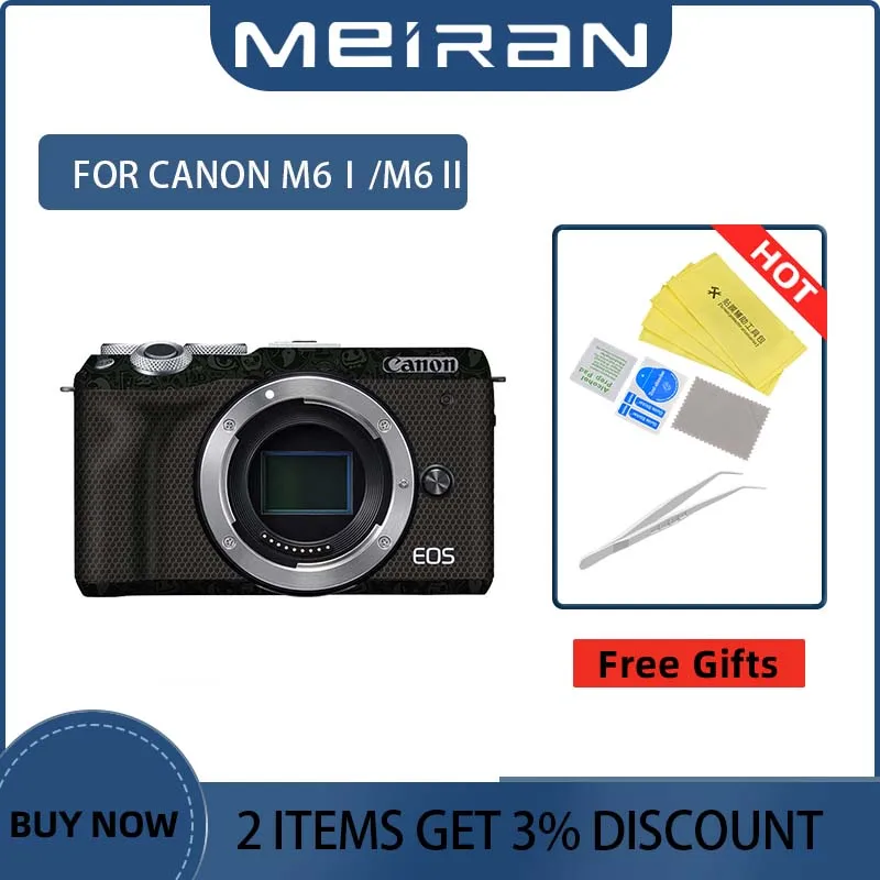

For Canon EOS R6 Mark II M6Ⅰ/M6Ⅱ Anti-Scratch Camera Cover Film Decal Skin Protection Skin Coat Wrap Film Decal M61 M62 R6II