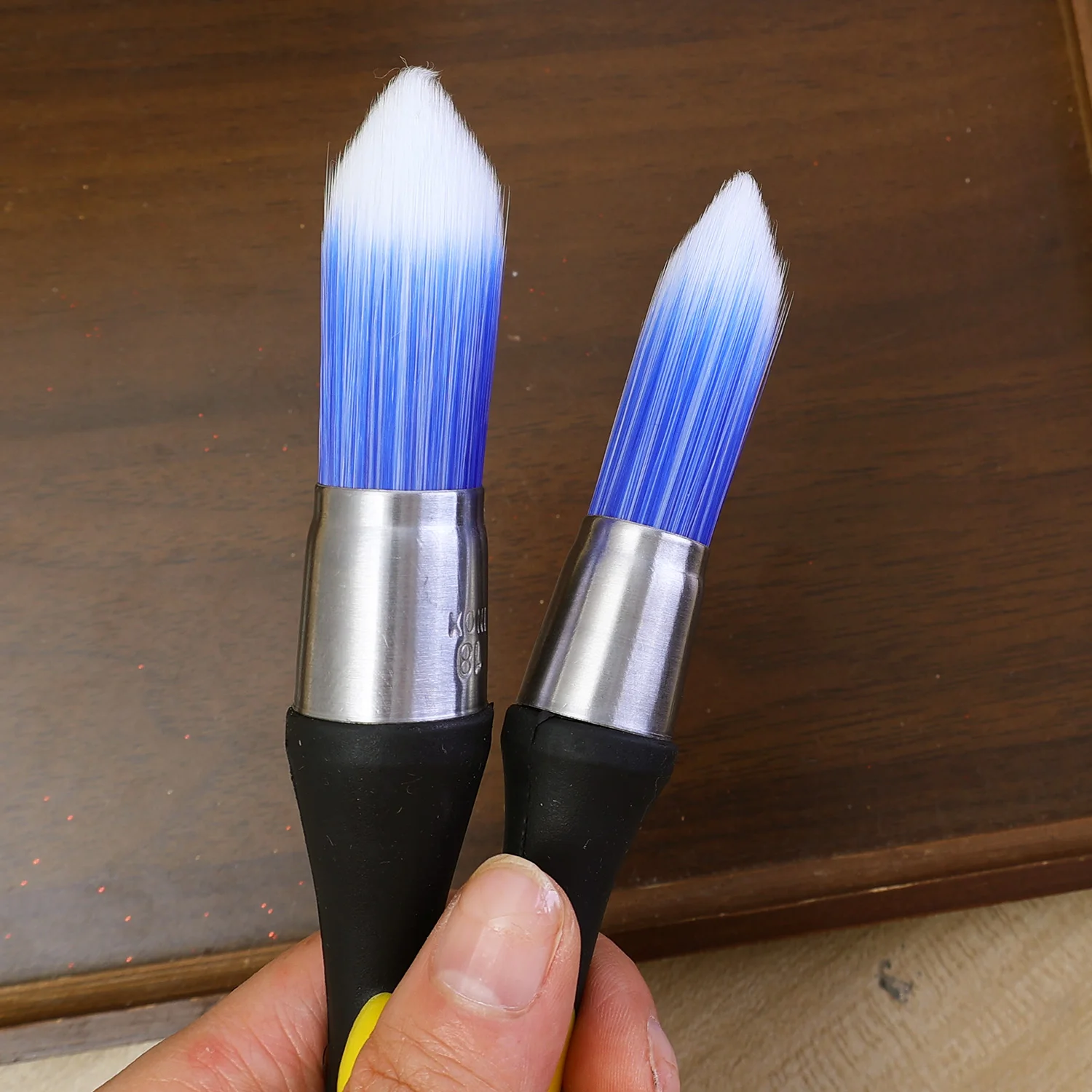 Escova de corte de pintura de 15mm/18mm para cantos de bordas de ranhura de parede alça antiderrapante faça você mesmo escovas de corte de móveis ferramentas de pintura