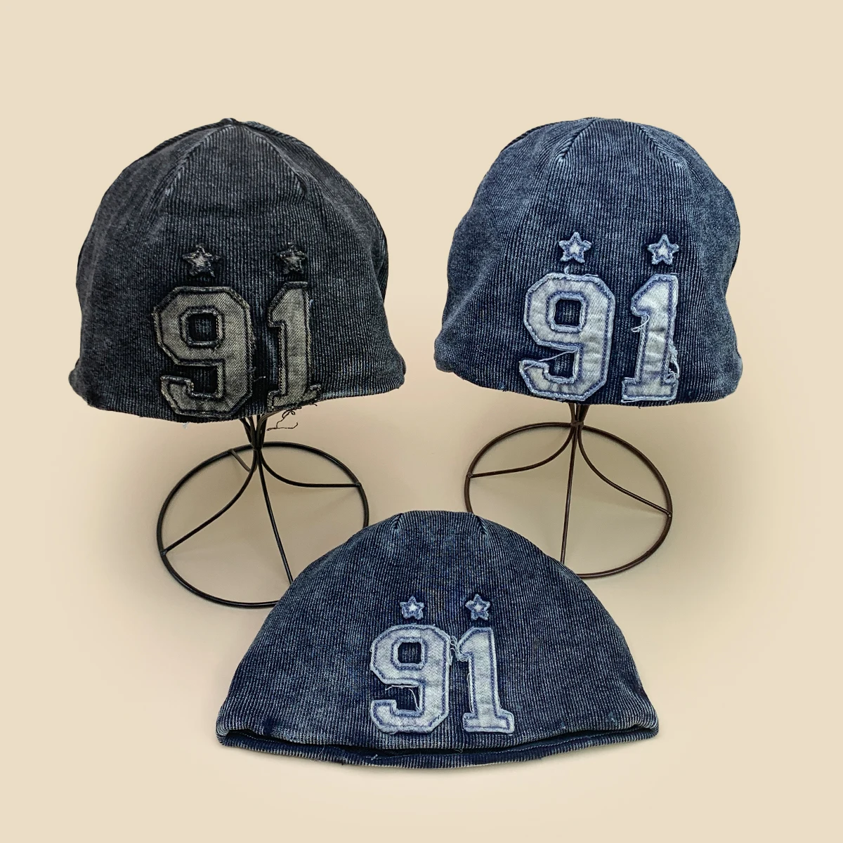 

American Style Patch Number Knitted Hats New Men Women Hip-hop Fashion Street Beanies Retro Versatile Personal ins Fisherman Hat
