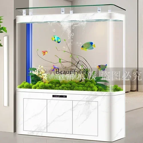 

Hot Bending Bottom Filter Fish Tank Ecological Large Fish Globe Floor Living Room Home Free Change Aquarium