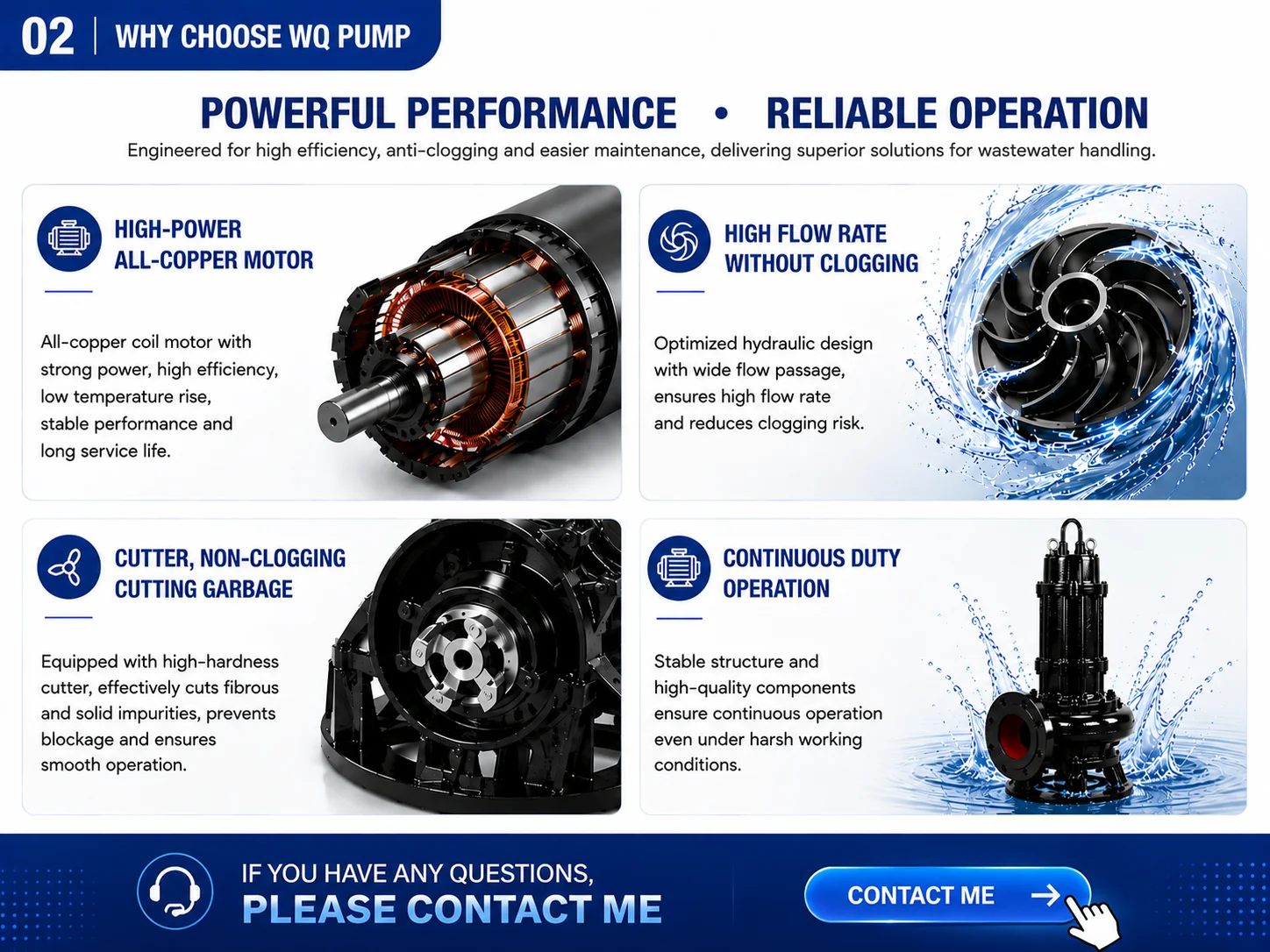 Pompa Submersible 15kw 20hp 8 - Submersible Pump Sewage ulasan dan harga