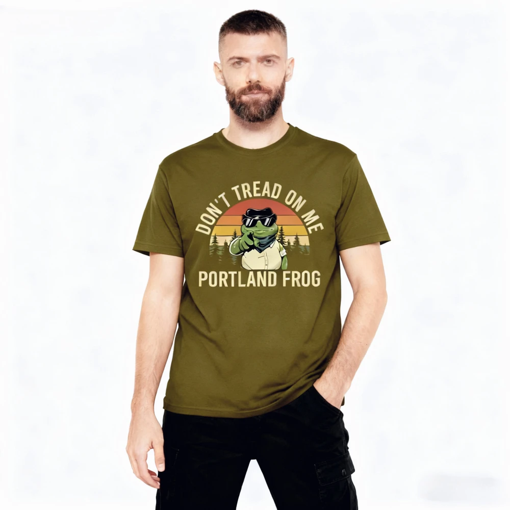 Funny Anti ICE Portland Frog TShirt Dont Tread on Portland Shirt Pro Democracy Tee Men Women Unisex Fashion Crewneck Cotton Tops