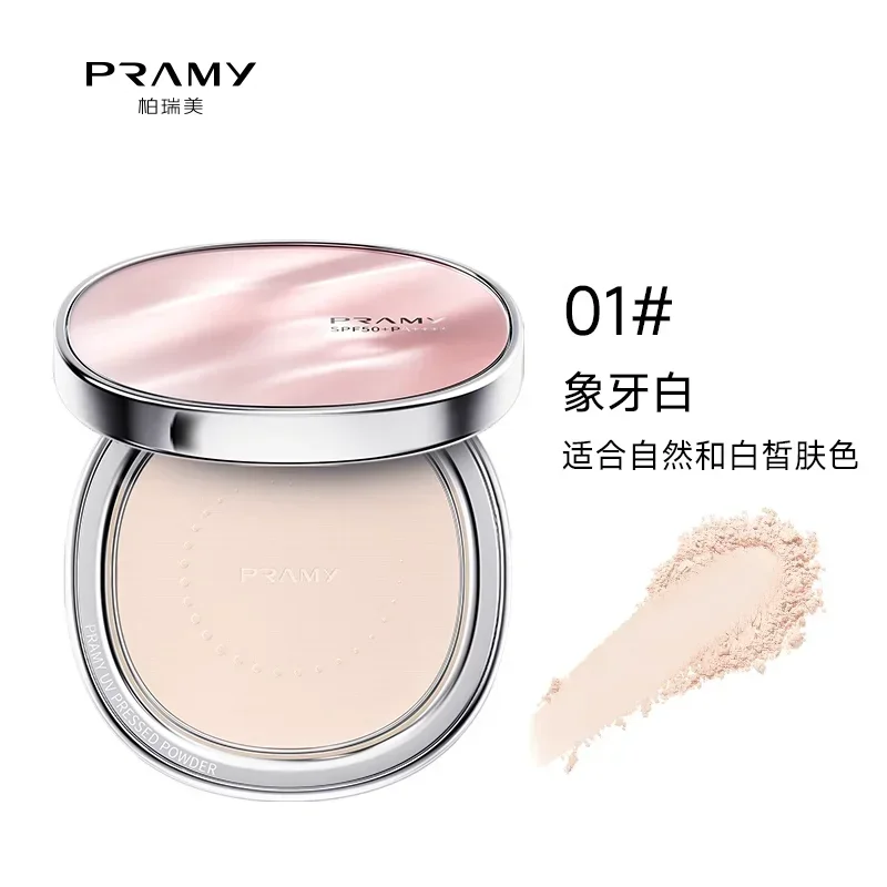 

PRAMY Translucent Sunscreen Pressed Powder Setting Makeup Long-Lasting Oil-control Concealer Waterproof Korea Makeup Cosmetics