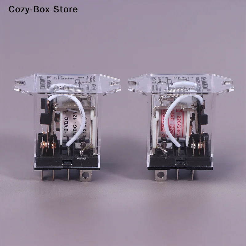 [ZY]JQX-13F HH62P High Power Relay Coil General DPDT Micro Mini Electromagnetic Relay Switch With Socket Base AC220V DC12V24V