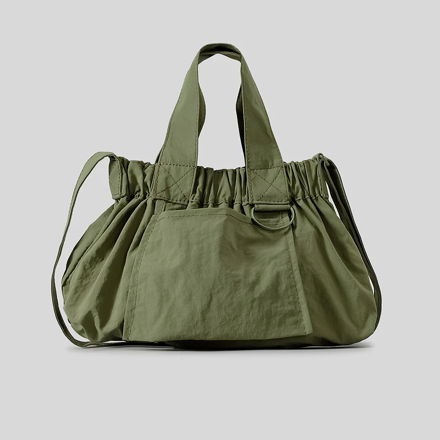 Casual Ruched Hobos bolsas crossbody para mulheres, bolsa de ombro designer, sacola pequena simples, cor doce, compras de nylon bolsas, 2024