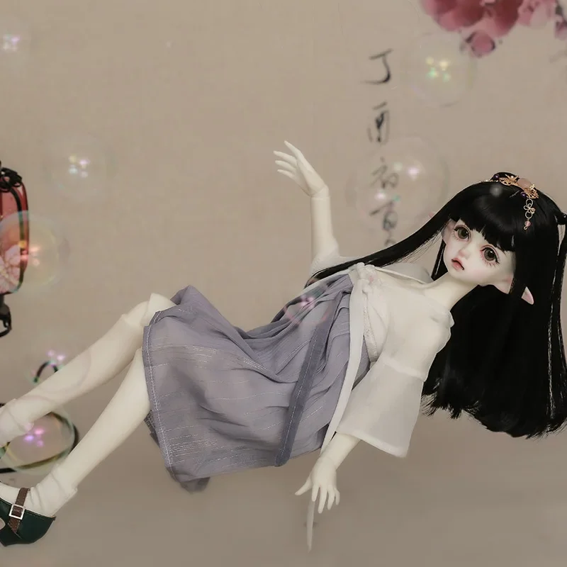 Shuga Fairy 1/4 DIM Flowne BJD دمى وصلات متحركة مجموعة كاملة من عناصر المكياج الاحترافية الدمى للهدايا