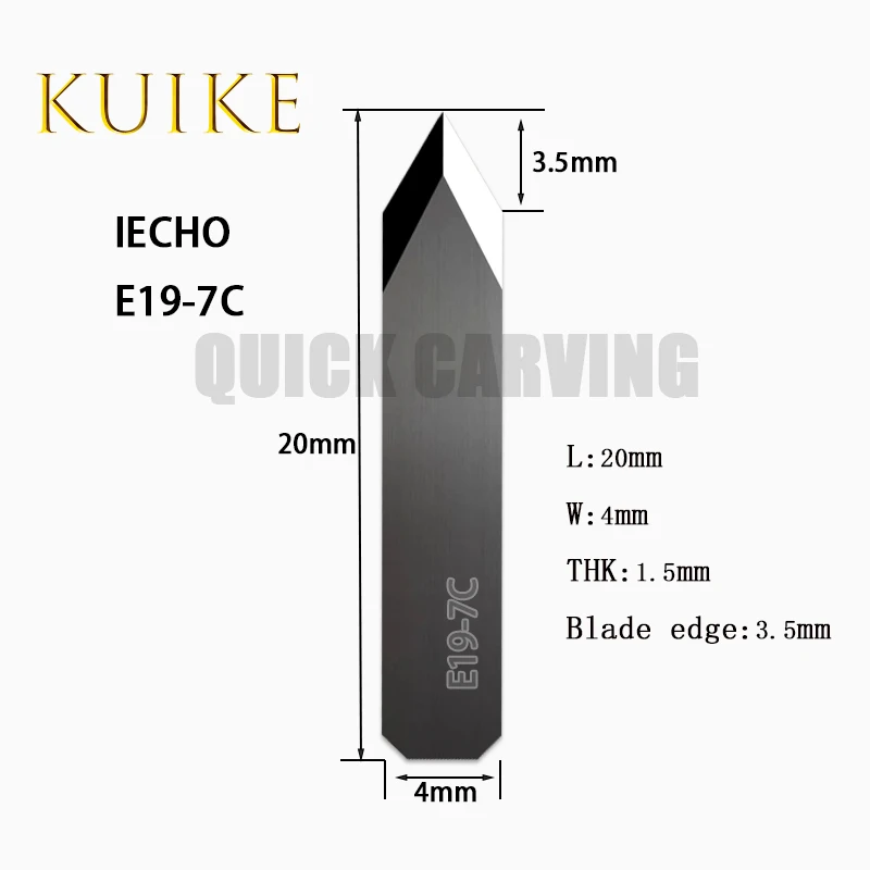 10PCS IECHO Oscillating Blade Carbide Vibrating knife CNC Digital Cutting Cutter iECHO EP1 EP2 E19-7C E19-7 E19-38 E19-33 E74C