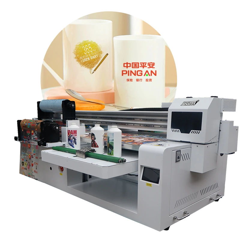 Best price 60cm uv indoor printing usage sticker label phone case printing machine multi-function roll-flat uv printers