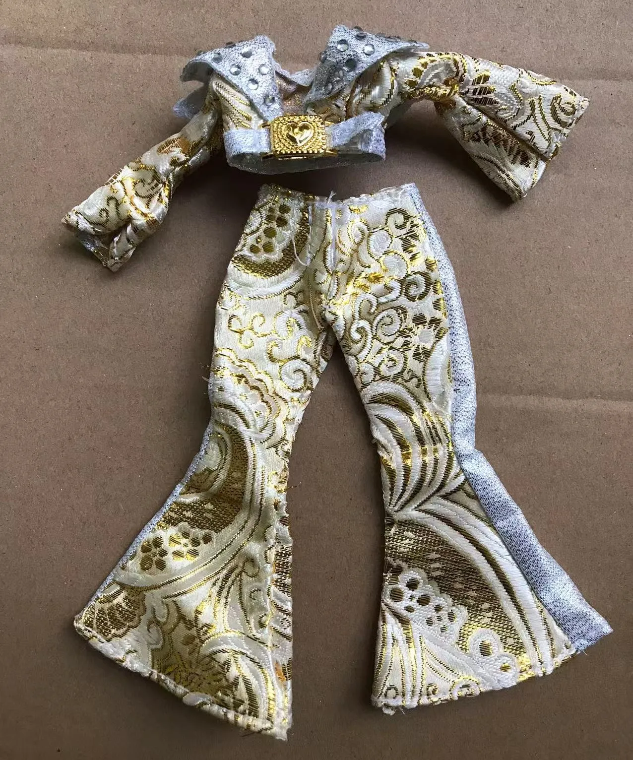 

Rainbow Doll Clothing Set Jacket Skirt 1/6 Doll Original Decors Doll Fur Coat Dress Pants Colorful DIY Doll Clothes Parts