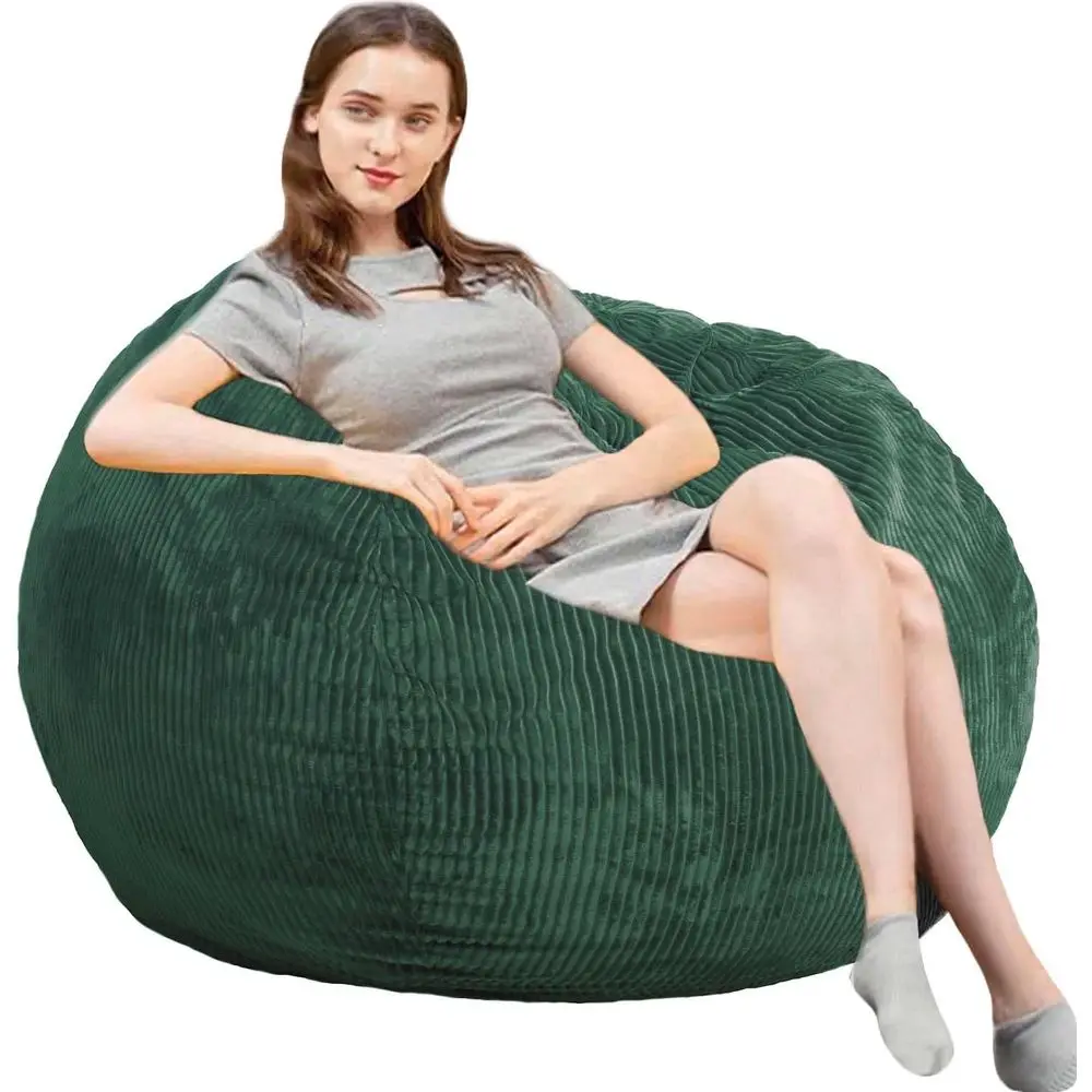 

Bean Bag Chair 3t Luxurious aux Rabbit ur Memory oam Bean Bag Chairs or Adults/Teens with illing,Ultra Sot aux ur abric, Round l