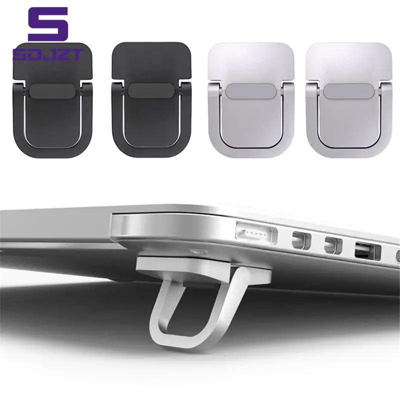 Supporto per Laptop da 2 pezzi per supporto per tastiera per Computer Riser in lega di zinco Mini supporto per Laptop portatile per supporto per Notebook