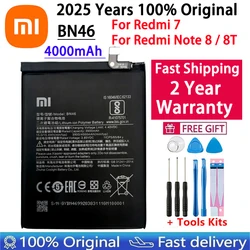 Fast Shipping 100% Original Replacement Battery 4000mAh BN46 For Xiaomi Redmi Note 8T 8 Redmi 7 Redmi7 Genuine Phone Batteries