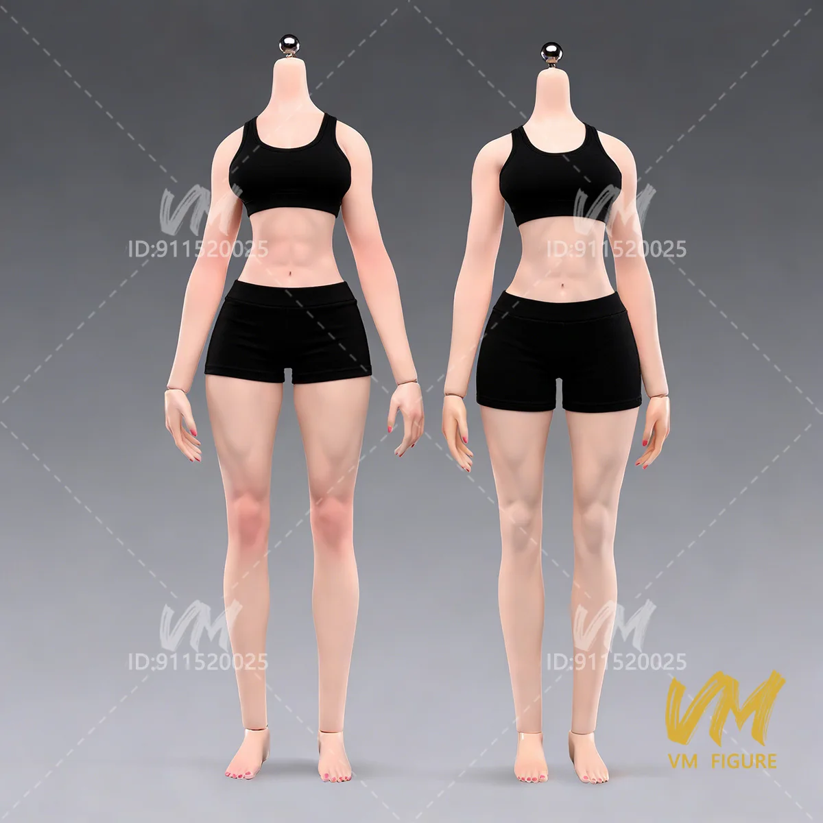 1/6 YM501/2/3/5/6/7/8/610 Woman Super Flexible Seamless Makeup Body Model with Details 12